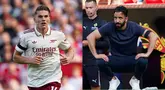 Pertandingan antara Manchester United melawan Arsenal menjadi ajang reuni bagi Viktor Gyokeres dan Ruben Amorim, Sabtu (17/08/2025) waktu setempat. (Foto Kolase: AP Photo)