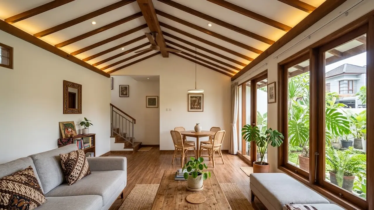 6 Inspirasi Plafon Kayu, Bikin Interior Rumah Makin Hangat dan Elegan