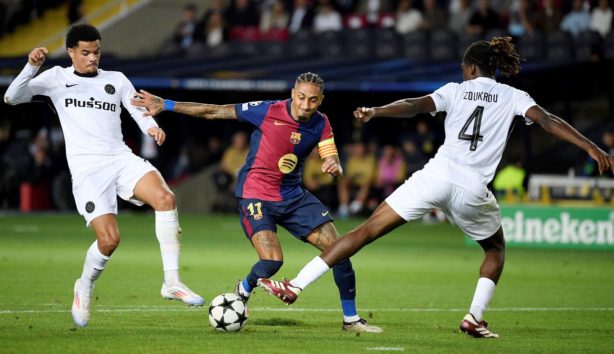 Kapten Barcelona itu memang berandil besar membawa kemenangan bagi Barca lewat kontribusi satu gol dan satu assist. (AFP/Josep Lago)