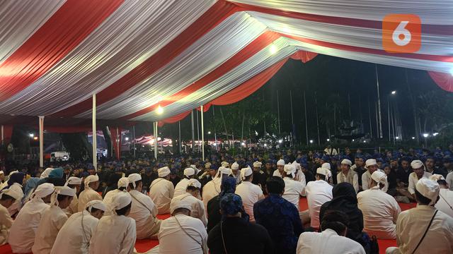 Ribuan Masyarakat Baduy Menggelar Seba Baduy. (Sabtu, 18/05/2024). (Yandhi Deslatama/Liputan6.com).