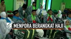 Menpora Imam Nahrawi dan isteri berangkat haji, menpora berangkat haji secara reguler bersama para calon jemaah haji asal Sidoarjo. Menpora berjanji sesampainya di Tanah Suci akan berdoa untuk keselamatan Bangsa Indonesia.