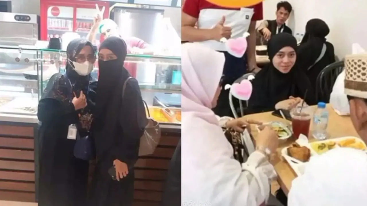 6 Potret Terbaru Lesti Kejora Tersenyum Saat Umrah, Tak Bersedih Lagi