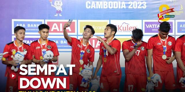 VIDEO: Pemain Timnas Indonesia U-22 Sempat Down dalam Laga Final Dramatis SEA Games 2023