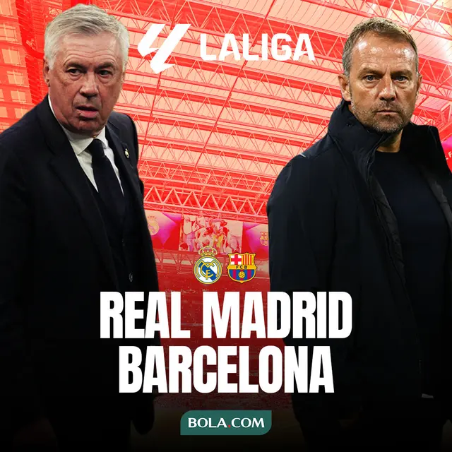 Liga Spanyol - Real Madrid Vs Barcelona - Duel Pelatih
