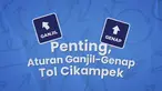 Pelaksanaan Uji coba ganjil genap mudik diterapkan pihak kepolisian sebagai rekayasa lalu lintas mudik Lebaran 2022. Salah satunya di Tol Cikampek. Seperti apa?