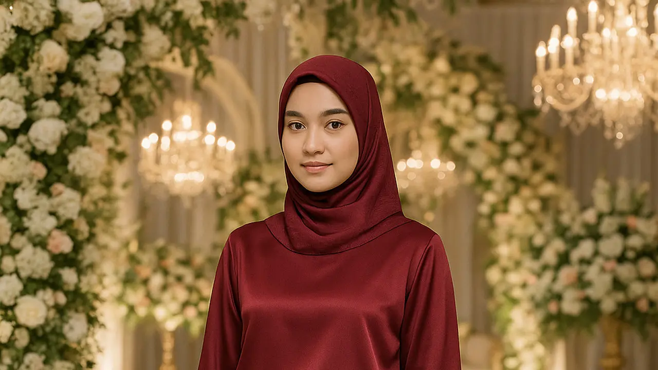 Model Baju Bridesmaid Hijab Tren 2025 (Foto: ChatGPT)