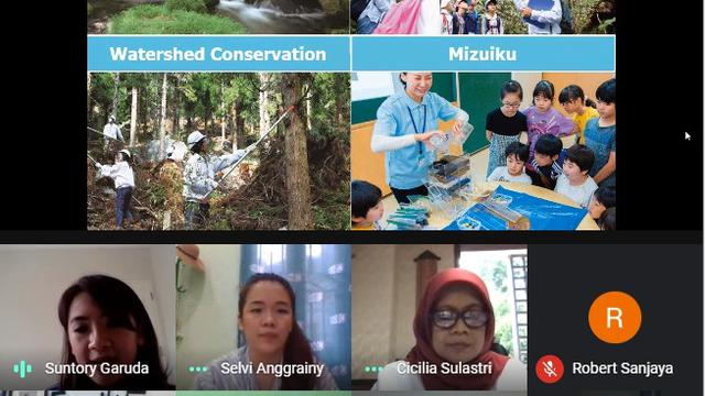 Diskusi media virtual program Mizuiku