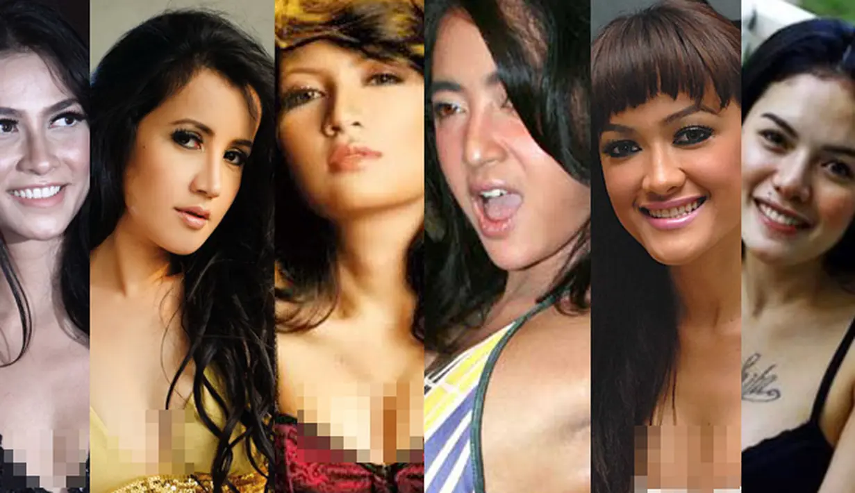 Keenam artis seksi ini kerap membintangi film horor Indonesia yang disisipi adegan hot (Istimewa)