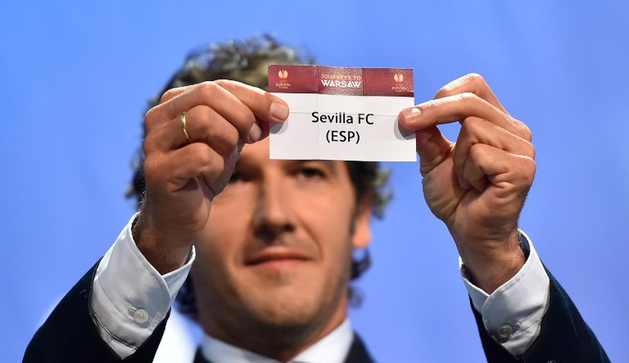 Juara bertahan, Sevilla menantang Sevilla di drawing semifinal European League musim ini, Jumat (24/4/2015). (AFP)