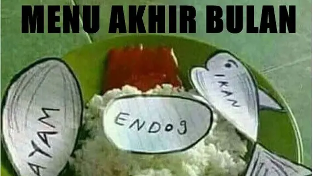 6 Imajinasi Makan Ikan di Tanggal Tua Ini Miris, Lauk dari Tulisan Kertas