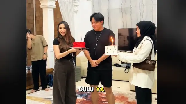 Penampilan Mahalini Saat Rayakan Ultah Rizky Febian Bikin Salfok, Kayak Bukan Habis Lahiran. foto: TikTok @rizkyfebian77