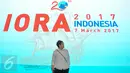 Menteri Luar Negeri Retno LP Marsudi melihat kesiapan venue yang akan digunakan untuk IORA di Jakarta Convention Centre (JCC), Jakarta, Sabtu (4/3). Indonesia akan menjadi tuan rumah KTT IORA di Jakarta pada 5-7 Maret 2017.  (Liputan6.com/Yoppy Renato)