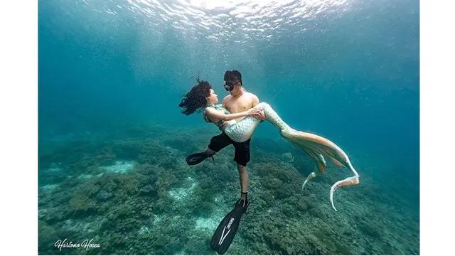 6 Momen Pemotretan Prewedding Boy William dan Kekasih, Pilih Tema Mermaid