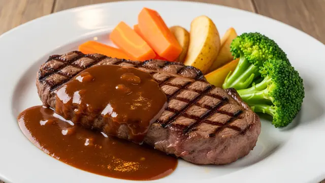 Penyajian Saus Steak Daging Kurban