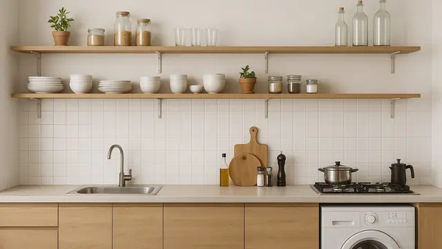 8 Desain Dapur Tanpa Kitchen Set Atas, Solusi Praktis untuk Rumah Minimalis dan Hemat Biaya