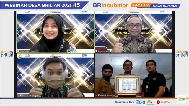 Penganugerahan Desa BRILIAN 2021 Batch 1.