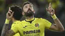 Jose Luis Morales yang kini tengah menjalani musim kedua bersama Villareal hingga kini tercatat telah mencetak 13 gol di LaLiga dari total 50 laga. Catatan tersebut termasuk satu kali hattrick yang dibuatnya pada pekan ke-14 LaLiga 2023/2024 saat menang 3-1 atas tamunya, Osasuna (26/11/2023). (AFP/Jose Jordan)
