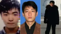 Tiga warga Korea Utara yang terlibat dalam pencurian senilai $1,3 miliar di Amerika Serikat. (Departemen Kehakiman AS/DOJ)