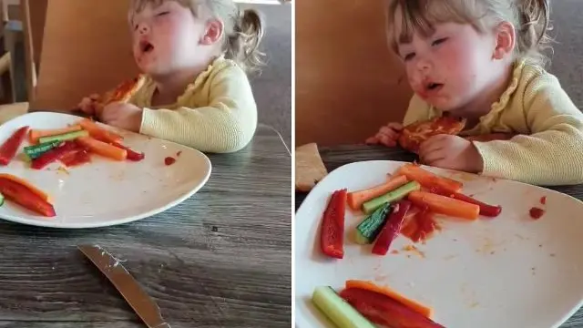 7 Potret Lucu Bocah Ketiduran Waktu Makan Ini Menggemaskan