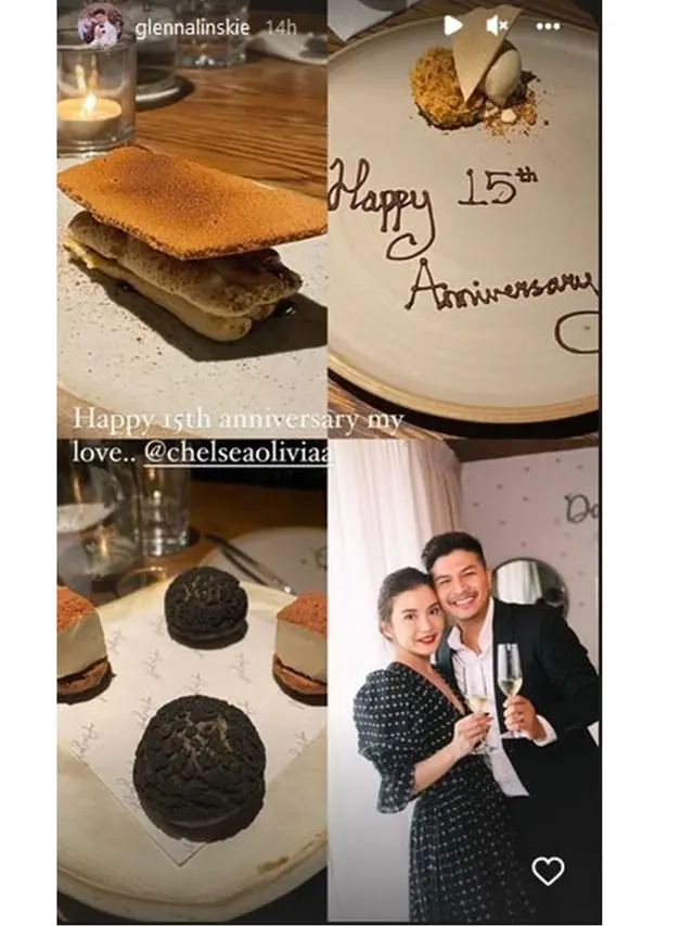 15 Tahun Bersama, Ini 6 Potret Anniversary Chelsea Olivia dan Glenn Alinskie