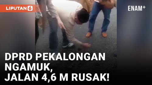 VIDEO: Jalan 4,6 M Rusak, DPRD Pekalongan Tuding Ada Permainan