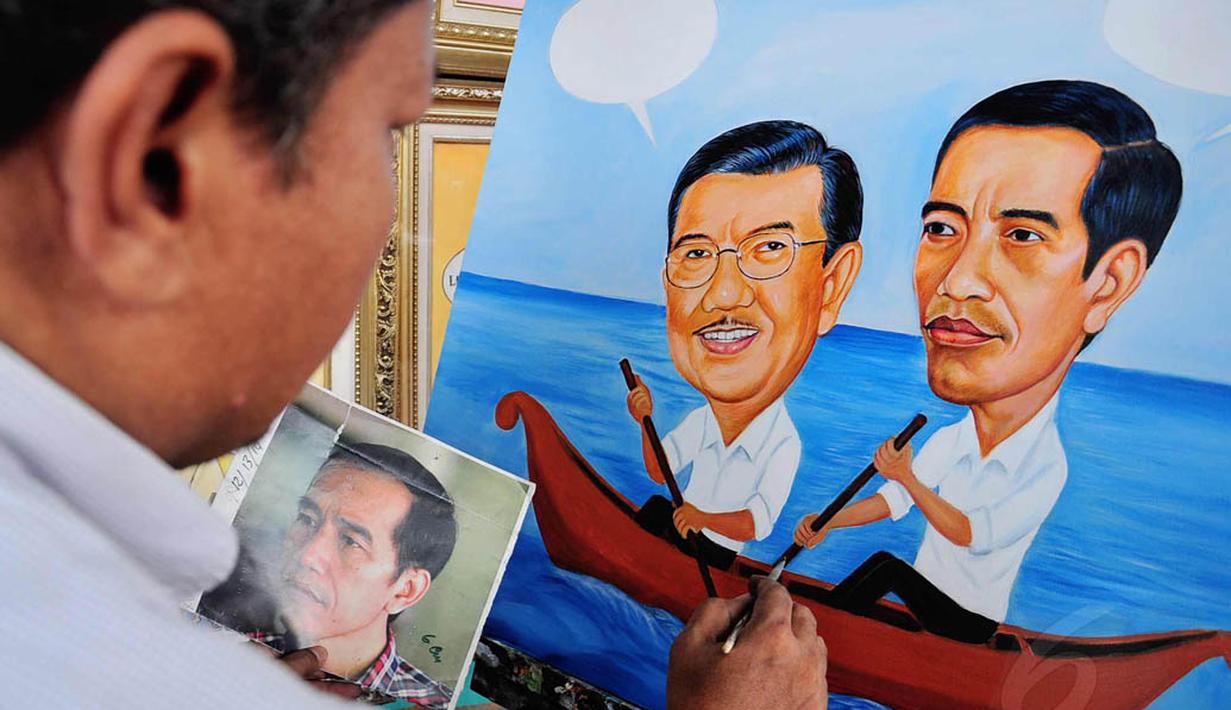 Lukisan Ini Bentuk Apresiasi Pelukis Terhadap Jokowi ...