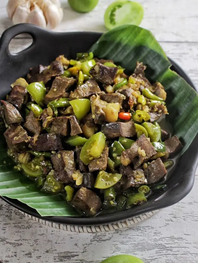 Sepiring tumis jantung pedas