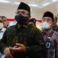 Menteri Agama Yaqut Cholil Qoumas saat berada di Pekanbaru. (Liputan6.com/M Syukur)