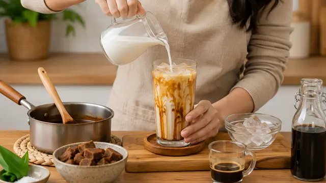 Kopi Creamy Aren Latte (AI Generated)
