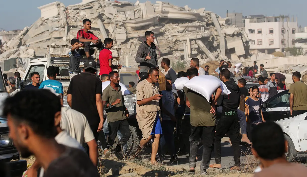 Perserikatan Bangsa-Bangsa (PBB) pada 28 Mei 2025 mengutuk sistem bantuan yang didukung Amerika Serikat (AS) di Gaza menyusul kekacauan distribusi makanan. (Eyad BABA/AFP)