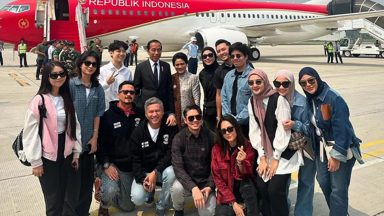 Presiden Jokowi ajak artis ke IKN. (Instagram/ irwansyah_15)