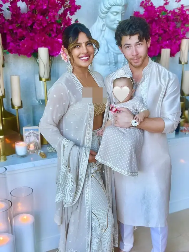 Nick Jonas dan Priyanka Chopra dan Baby Malti