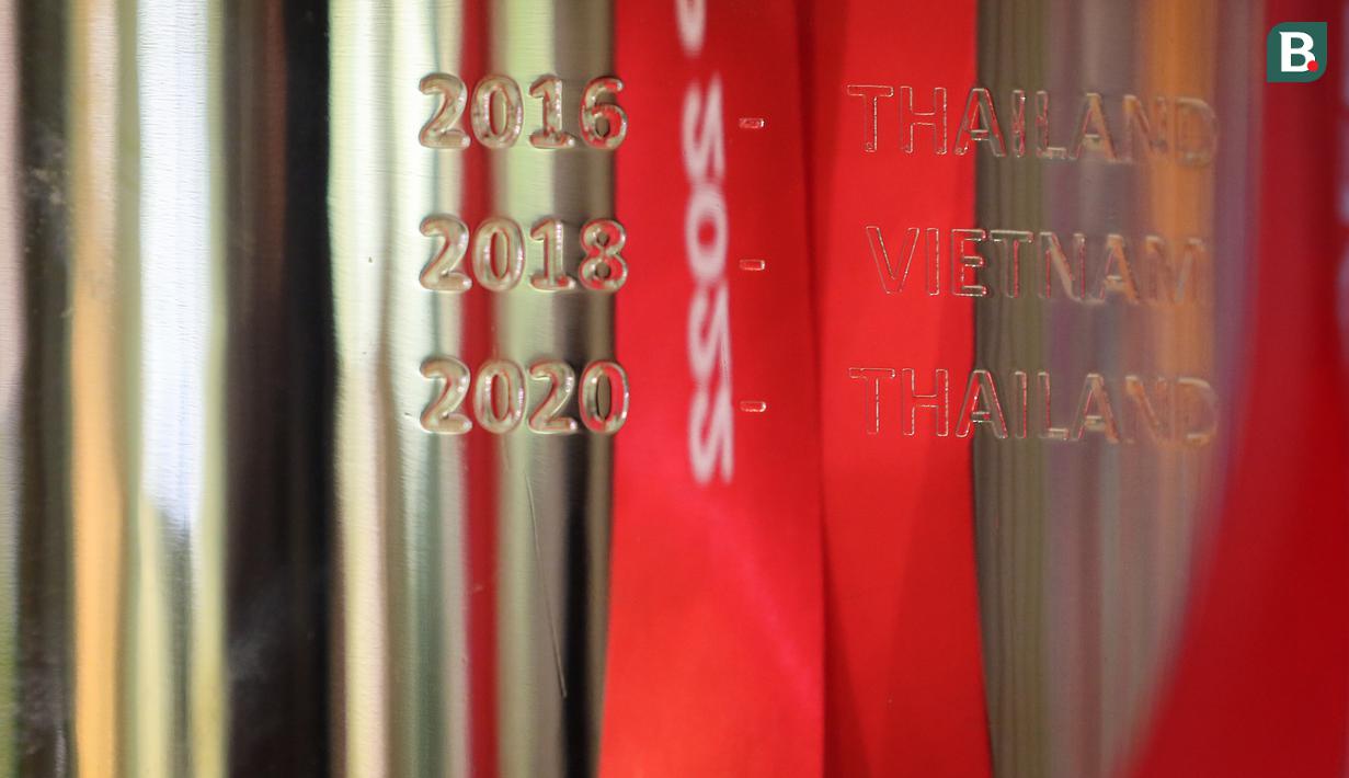 Timnas Indonesia diketahui belum pernah sekalipun memenangkan ajang Piala AFF tersebut. Skuad Garuda hanya puas menjadi runner up sebanyak enam kali. (Bola.com/Bagaskara Lazuardi)