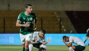 Pemain PSS Sleman, Esteban Vizcarra, mencetak gol ke gawang Persikabo 1973 dalam laga pekan ke-24 BRI Liga 1 2023/2024 di Stadion Sultan Agung (SSA), Bantul, Minggu (4/2/2024) malam. (Dok. PSS Sleman)