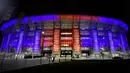 Puskas Arena di Budapest, Hungaria, akan menjadi stadion penyelenggara Piala Eropa 2020. (AFP/Attila Kisbenedek)