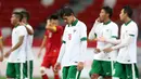 M. Abduh Lestaluhu dan Adam Alis Setyano tak bisa menyembunyikan raut muka kesedihan. (Bola.com/Arief Bagus)
