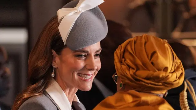 Debut Kate Middleton dengan Gaun Abu-abu Era 80an, Terinspirasi dari Raja Charles?