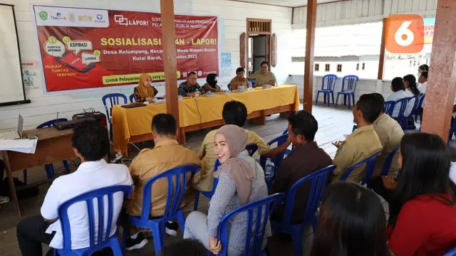 Sosialisasi SP4N-Lapor di Kampung Kelumpang
