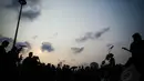 Puluhan massa menunjukkan keprihatinannya atas berbelitnya kasus pembunuhan Munir, Jakarta, (4/9/14). (Liputan6.com/Faizal Fanani)