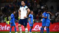 Harry Maguire kembali menelan kekalahan dengan Inggris saat dikalahkan Italia 0-1 (AFP)