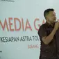 Direktur Operasi ASTRA Tol Cipali, Daisy Setiawan saat menjelaskan persiapan libur Nataru di Kabupaten Subang. Foto (Istimewa)