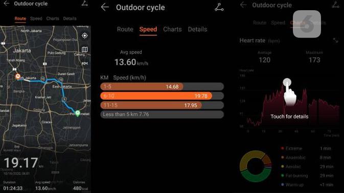 Tampilan aplikasi Huawei Health untuk Huawei Watch GT 2 Pro. Liputan6.om/Iskandar