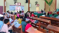 Minggu Kasih, Polisi Ajak Jemaat Gereja Rokan Hulu Jaga Kedamaian Pesta Demokrasi