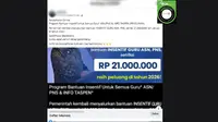 Cek Fakta: Tidak Benar Tautan Pendaftaran Bantuan Insentif untuk Guru 2026