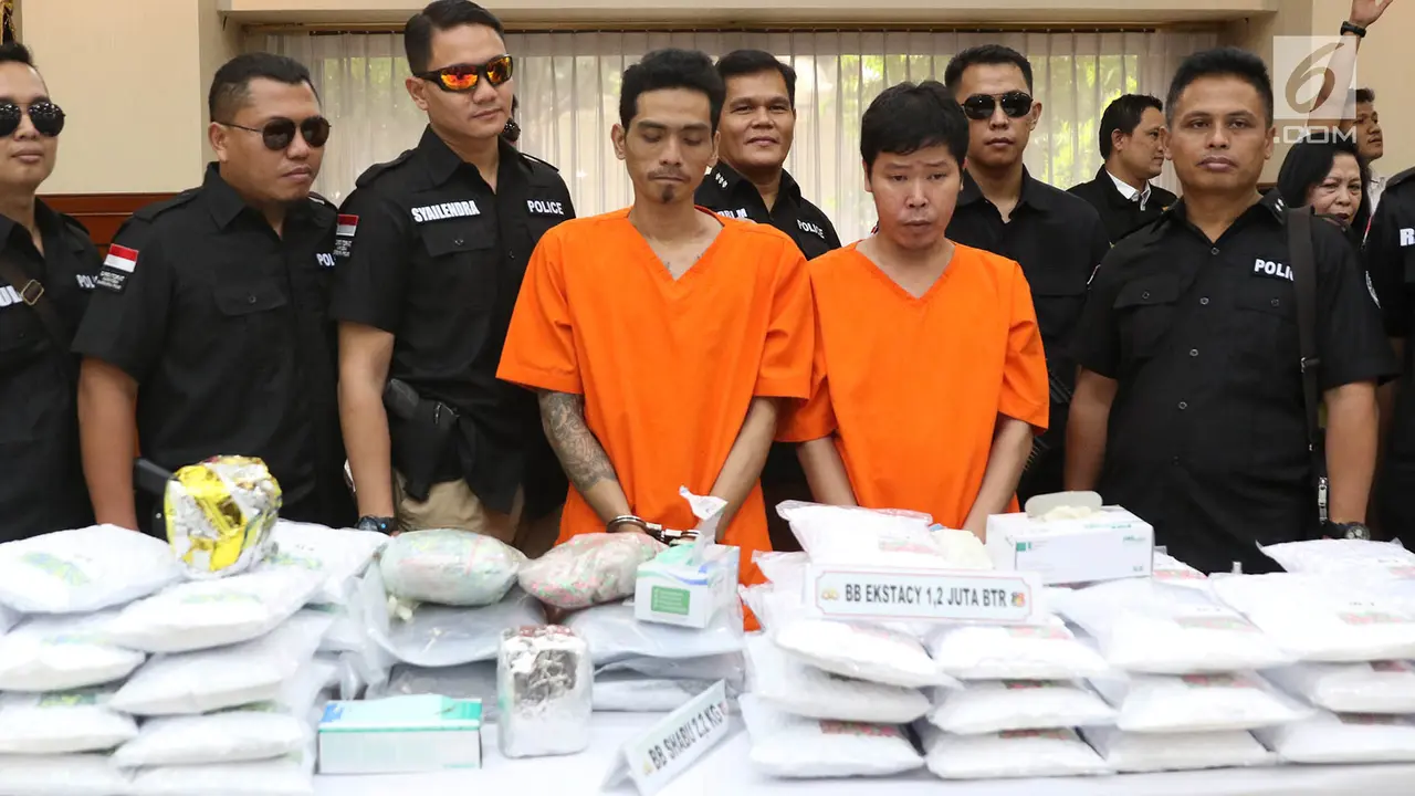 Kapolri dan Menkeu Rilis 1,2 Juta Butir Pil Ekstasi Asal Belanda
