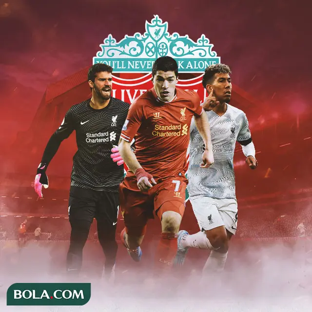Liverpool - Alisson Becker, Luis Suarez, Roberto Firmino