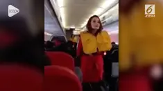 Tak selamanya naik pesawat menegangkan, di maskapai ini instruksi keselamatan disampaikan dengan lucu hingga membuat penumpang terhibur.