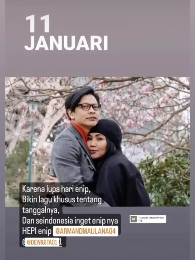 Armand Maulana dan Dewi Gita Rayakan Anniversary ke-30