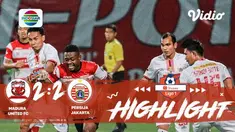 Laga lanjutan Shopee Liga 1, Madura United FC  VS  Persija  berakhir Dengan imbang 2-2 #shopeeliga1 #PSS Sleman #Persela Lamongan