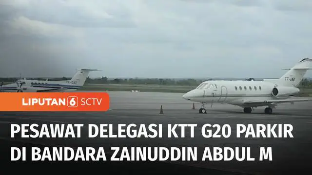 Bandara Internasional Zainuddin Abdul Madjid, Lombok, Nusa Tenggara Barat, menyiapkan empat lokasi parkir pesawat berbadan lebar untuk delegasi KTT G20 di Bali. Otoritas bandara juga membuka operasional maskapai menjadi 24 jam selama pelaksanaan KTT ...